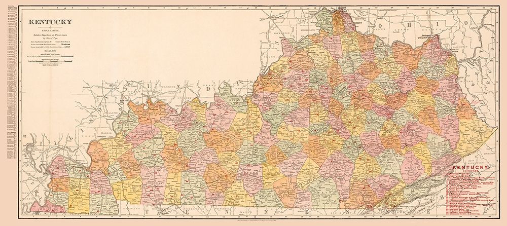 Kentucky Railroads -1905 art print by Unknown for $57.95 CAD