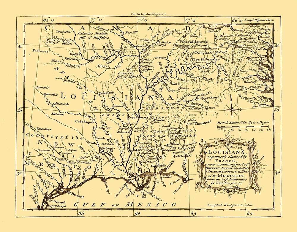Louisiana - Kitchin 1765 art print by Kitchin for $57.95 CAD