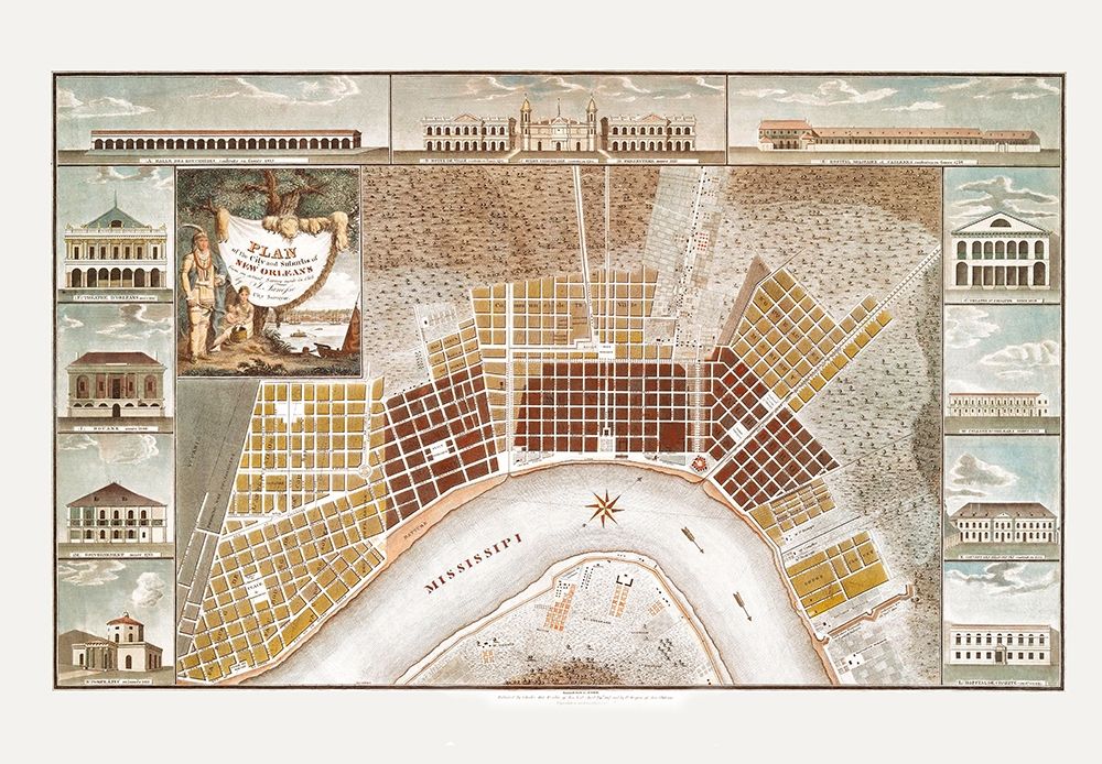 New Orleans Louisiana - Vecchio 1817 art print by Vecchio for $57.95 CAD