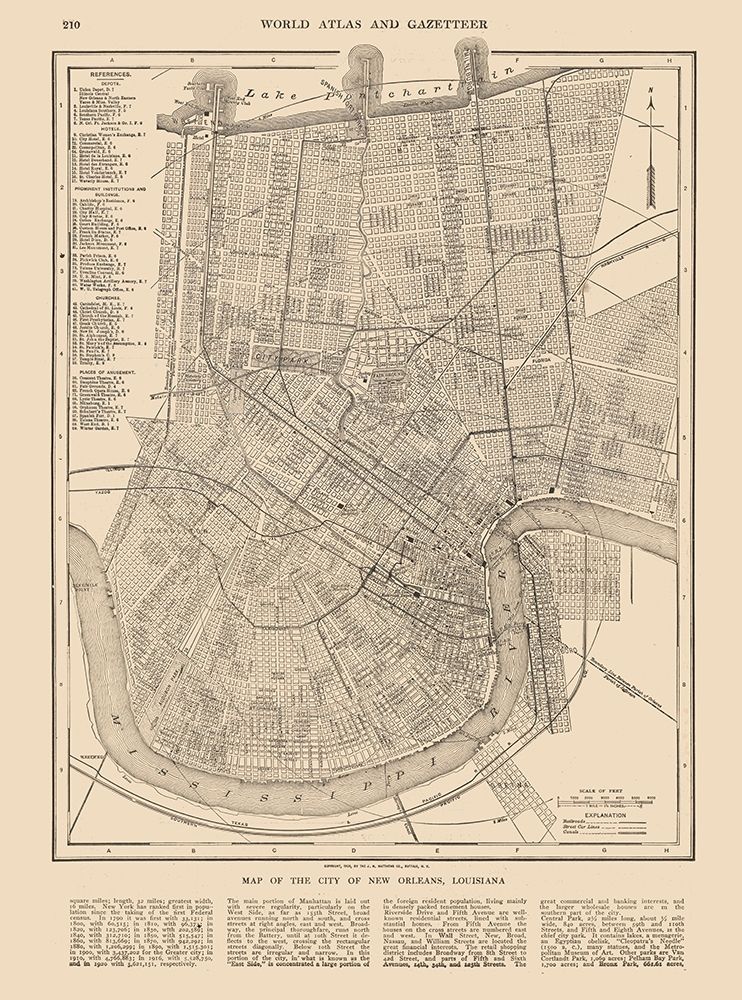 New Orleans  Louisiana - Reynold 1921 art print by Reynold for $57.95 CAD