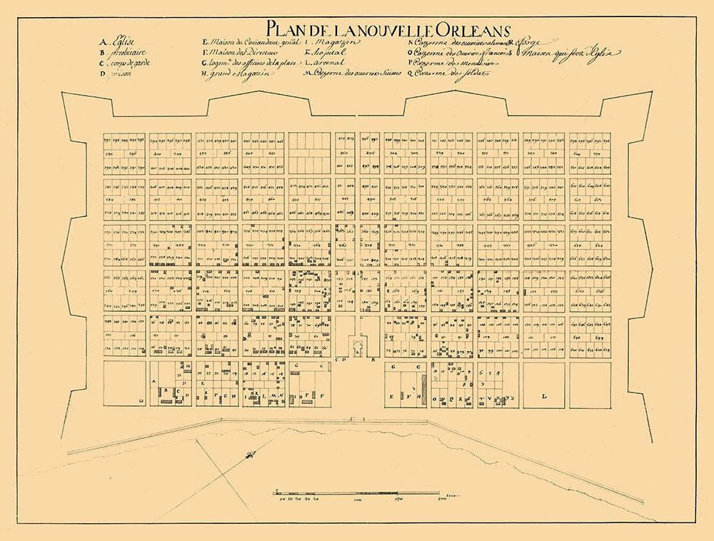 New Orleans Louisiana -1722 art print by Unknown for $57.95 CAD
