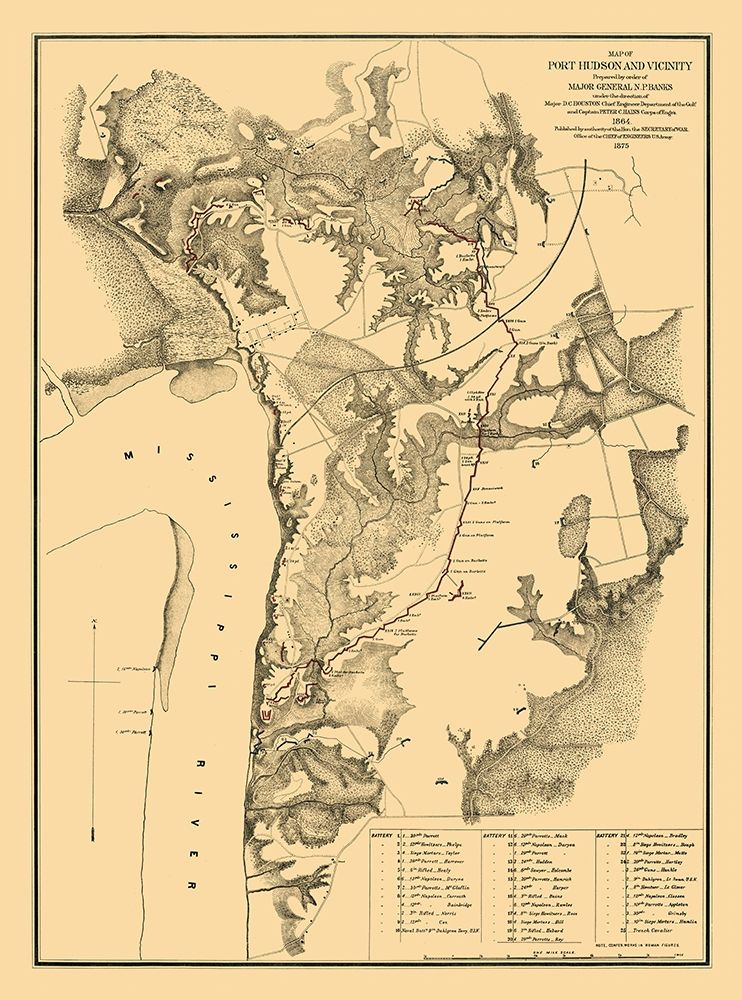 Port Hudson Louisiana - Houston 1875 art print by Houston for $57.95 CAD