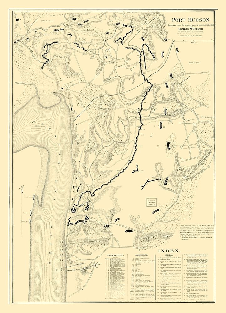 Port Hudson Louisiana - McGregor 1900 art print by McGregor for $57.95 CAD