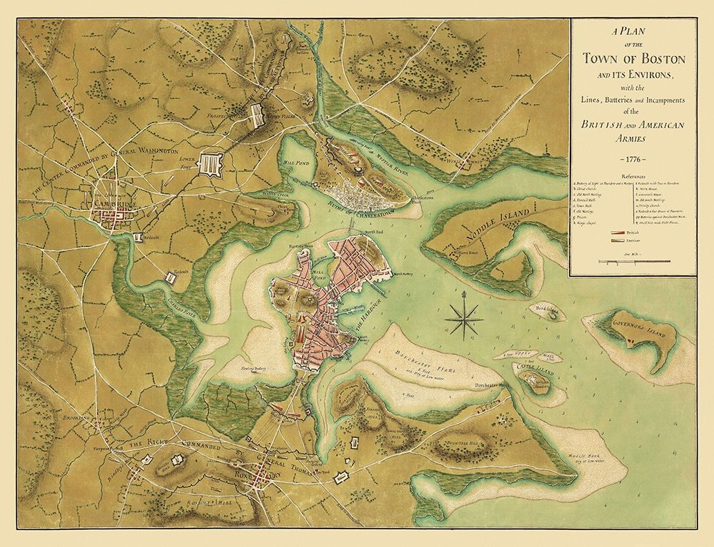 Boston Massachusetts - Page  1776 art print by Page for $57.95 CAD
