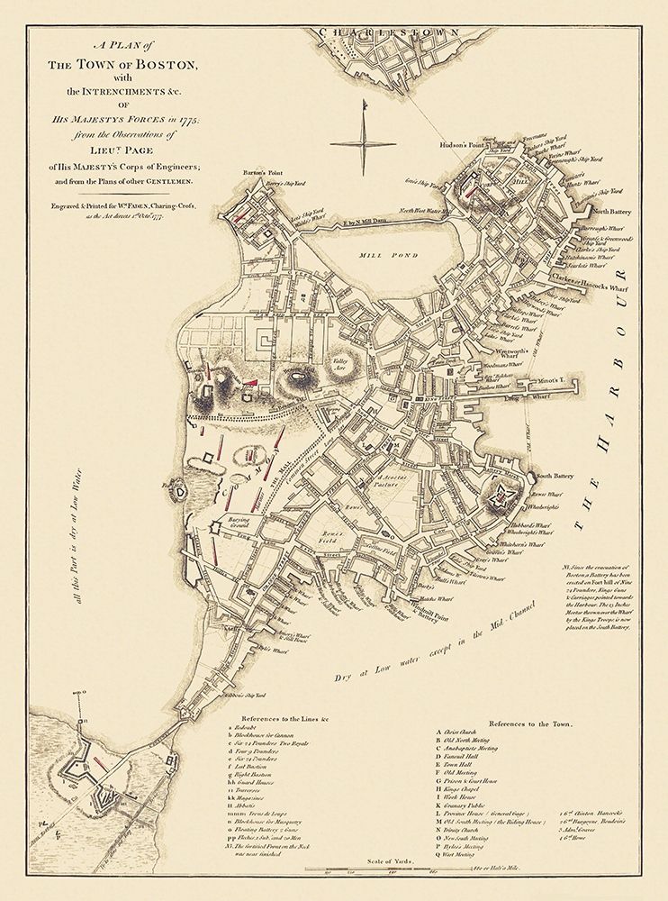Boston Massachusetts - His Majestys Corps 1775 art print by His Majestys Corps for $57.95 CAD