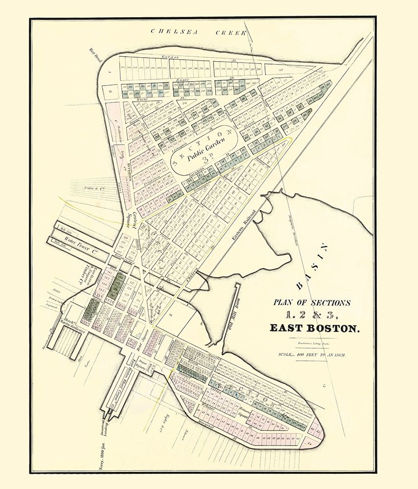 East Boston Massachusetts - Pendleton 1834 art print by Pendleton for $57.95 CAD