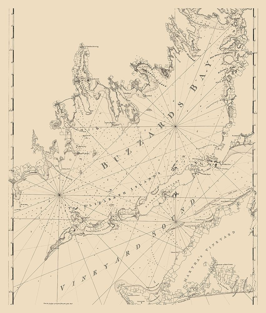Buzzards Bay, Vineyard Sound - 1776 art print by Unknown for $57.95 CAD
