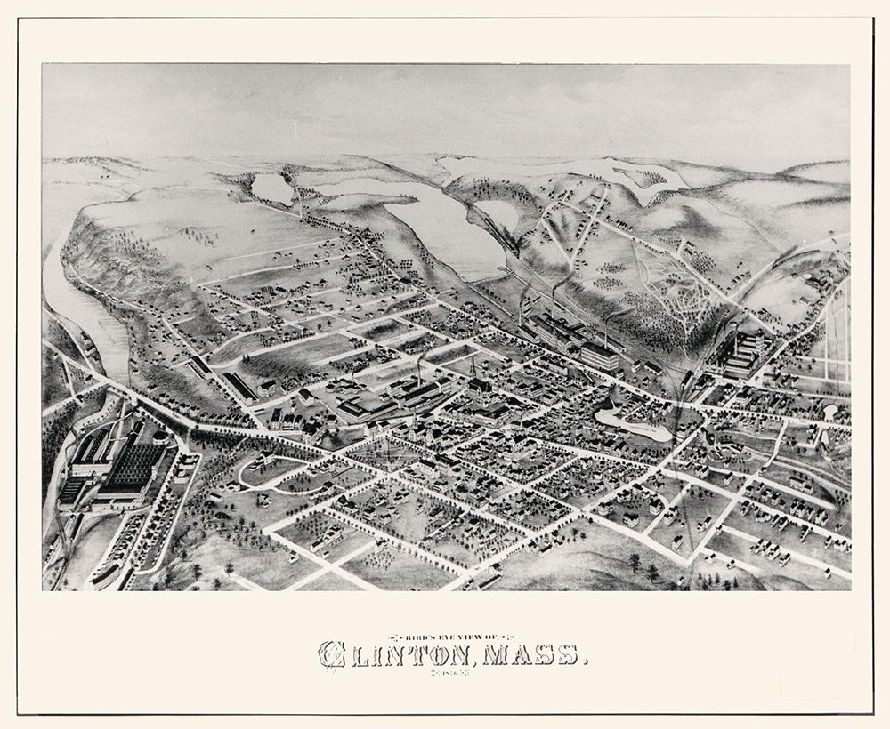 Clinton Massachusetts -1876 art print by Unknown for $57.95 CAD