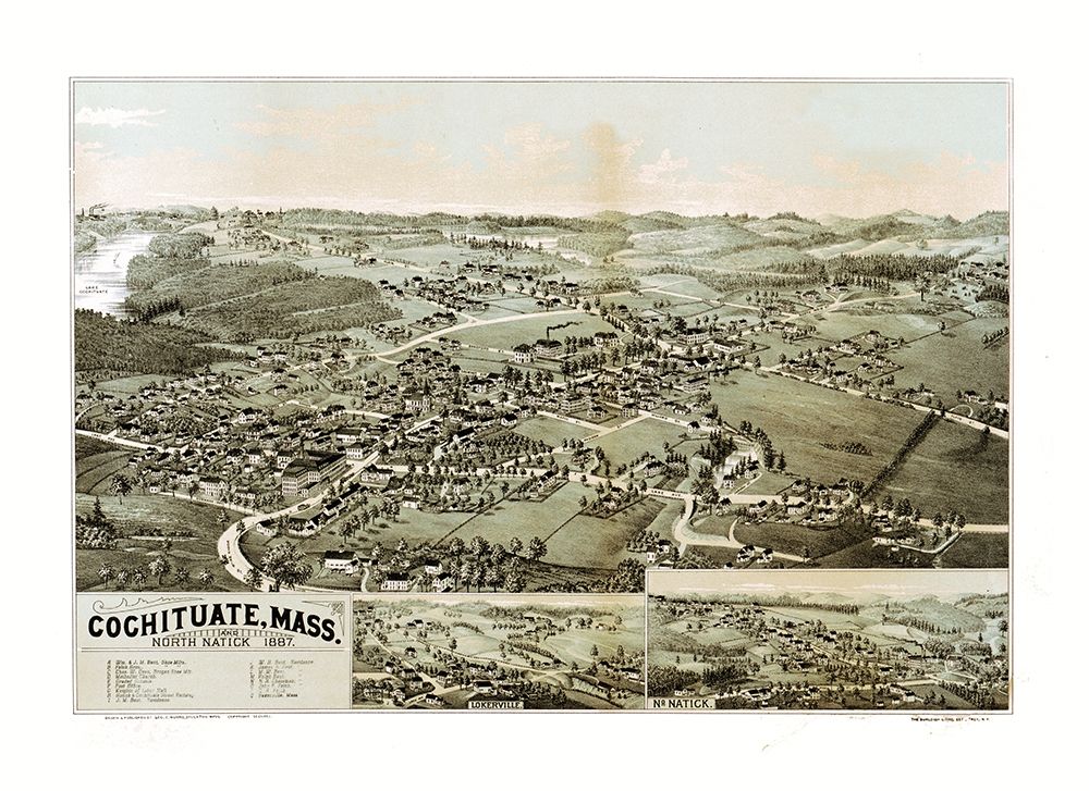 Cochituate Massachusetts - Norris 1887 art print by Norris for $57.95 CAD