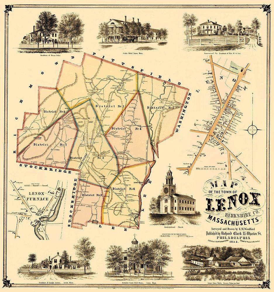 Lenox Massachusetts - Herrleins 1854 art print by Herrleins for $57.95 CAD