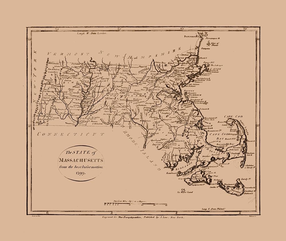 Massachusetts - Low 1799 art print by Low for $57.95 CAD