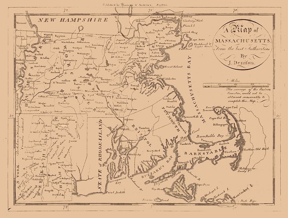 Massachusetts - Denifon 1796 art print by Denifon for $57.95 CAD