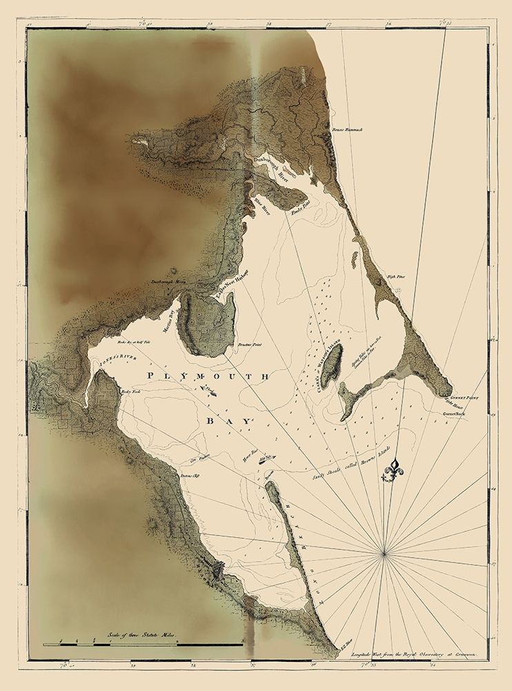 Plymouth Bay - 1770 art print by Unknown for $57.95 CAD