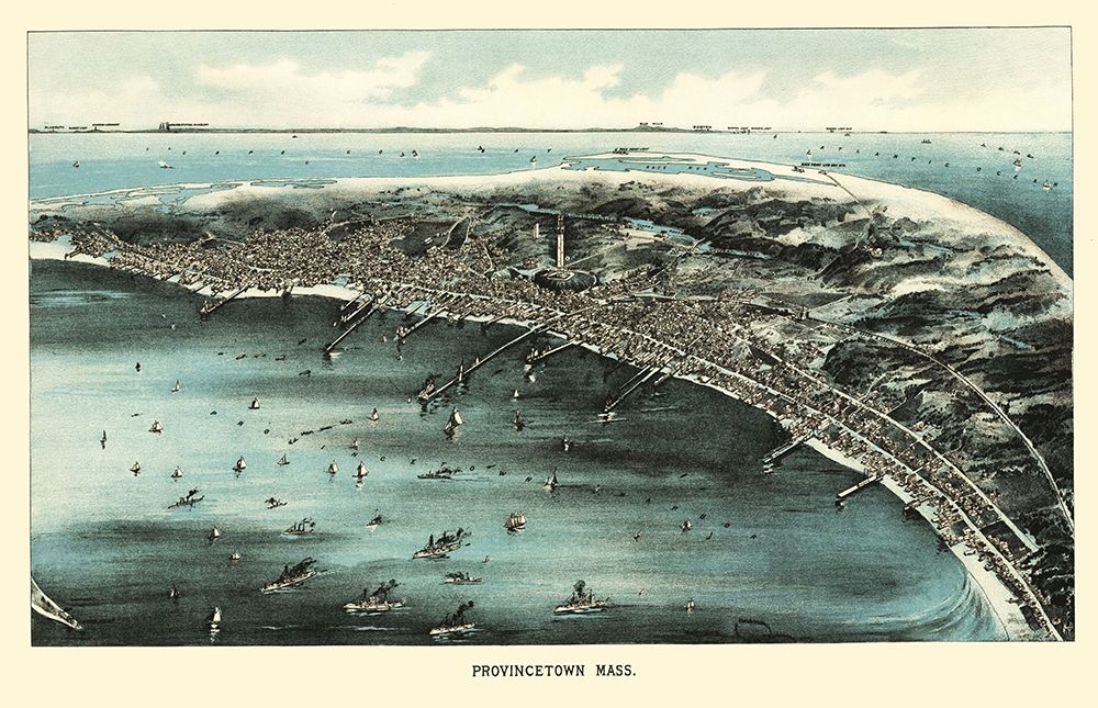 Provincetown Massachusetts - Walker 1910 art print by Walker for $57.95 CAD