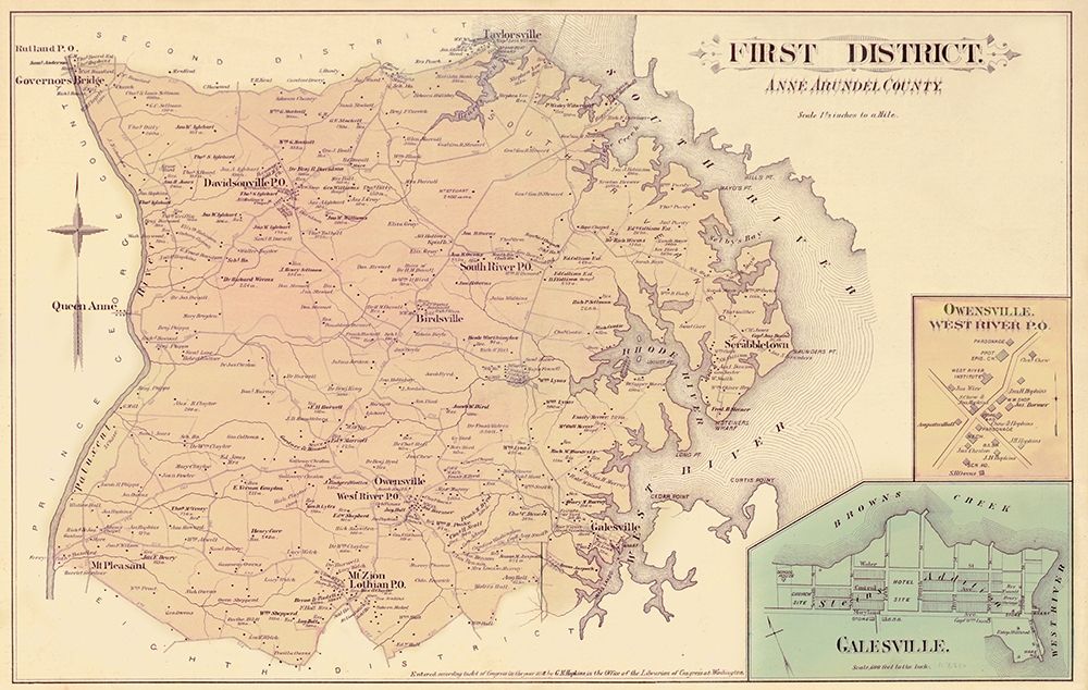 Anne Arundel  First District Maryland art print by Hopkins for $57.95 CAD