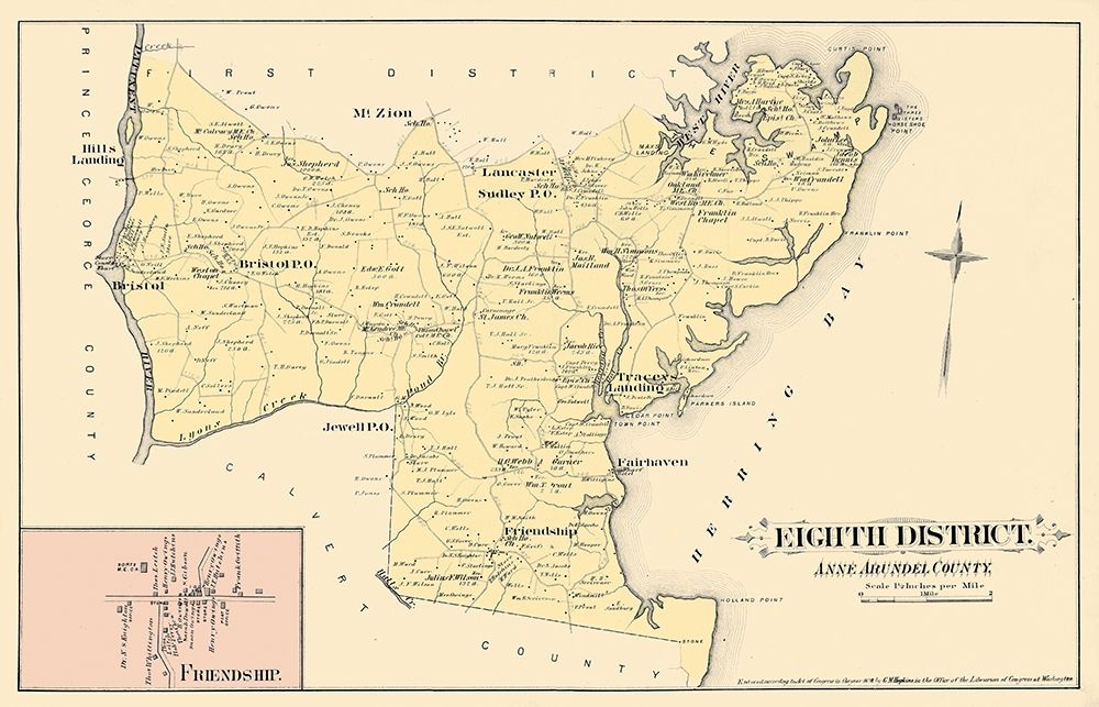 Anne Arundel   Eighth District Maryland art print by Hopkins for $57.95 CAD