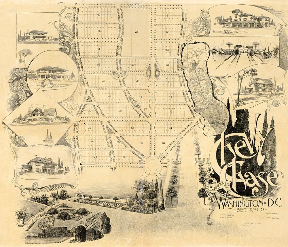 Chevy Chase Maryland - Fisher 1890 art print by Fisher for $57.95 CAD