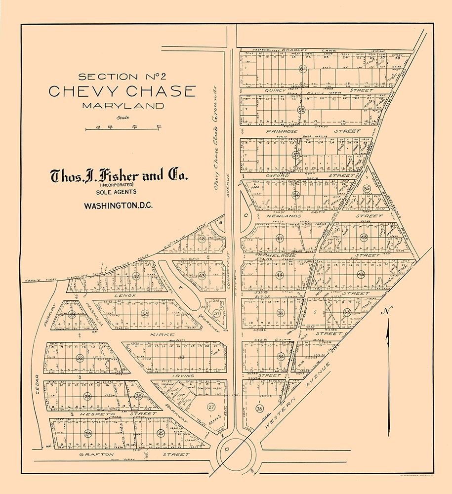 Chevy Chase Maryland - Fisher 1890 art print by Fisher for $57.95 CAD