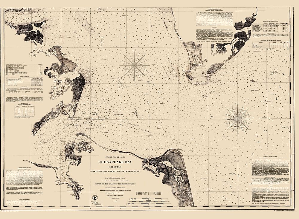 Chesapeake Bay - Fairfax 1863 art print by Fairfax for $57.95 CAD