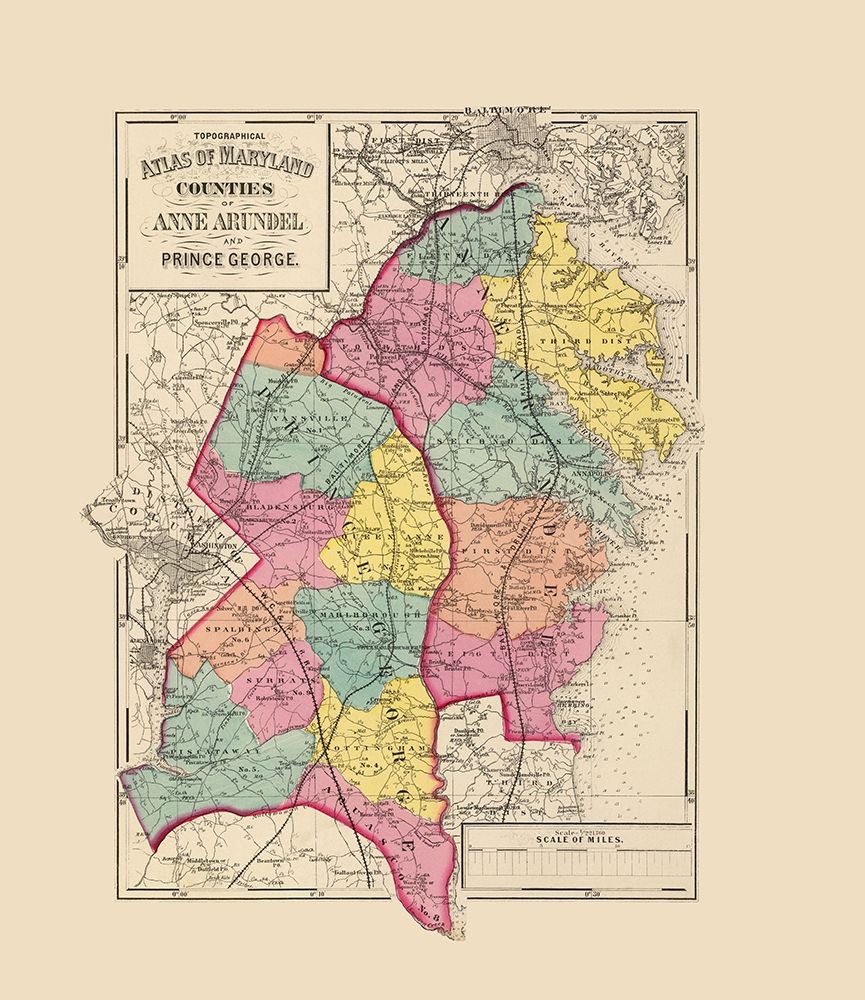 Prince George  Anne Arundel Maryland art print by Martenet for $57.95 CAD