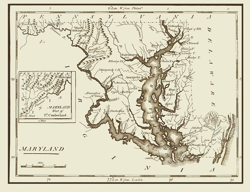 Maryland - Lewis 1797 art print by Lewis for $57.95 CAD