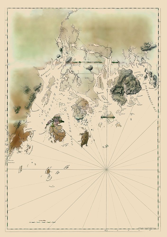 Maine Coast - Des Barres 1776 art print by Des Barres for $57.95 CAD