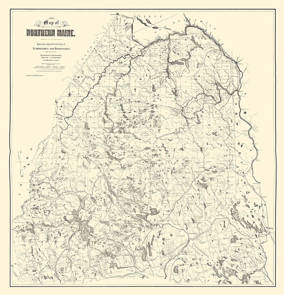 Maine - Hubbard 1899 art print by Hubbard for $57.95 CAD