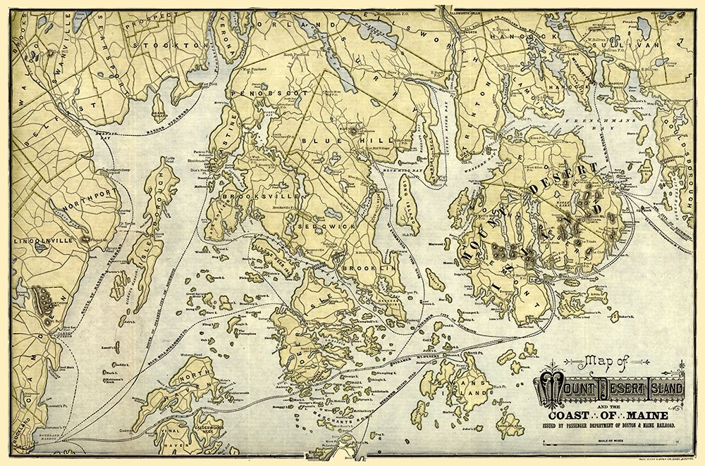 Mount Desert Island  Maine-1900 art print by Unknown for $57.95 CAD