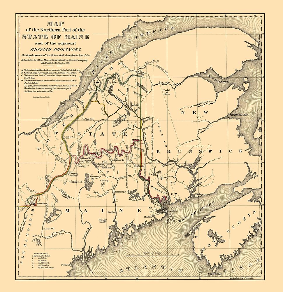 Maine Northern - Hoen 1830 art print by Hoen for $57.95 CAD