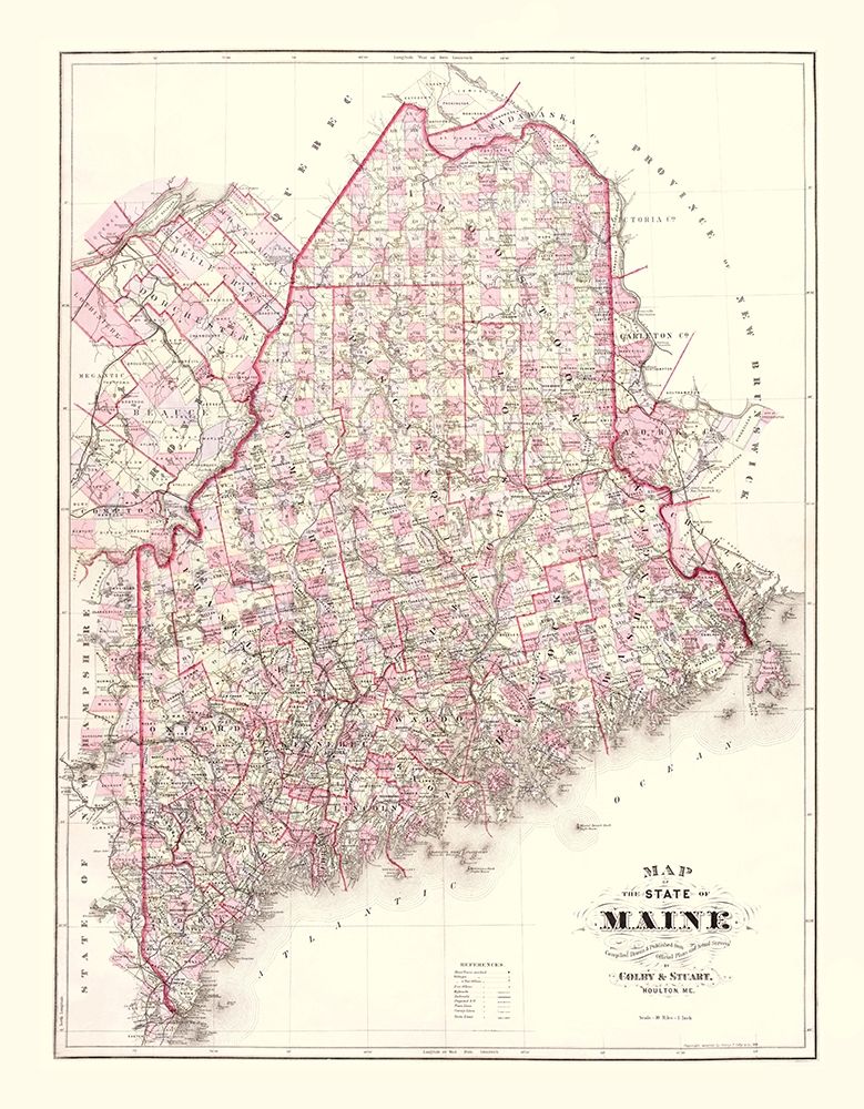 Maine - Colby  1887 art print by Colby for $57.95 CAD