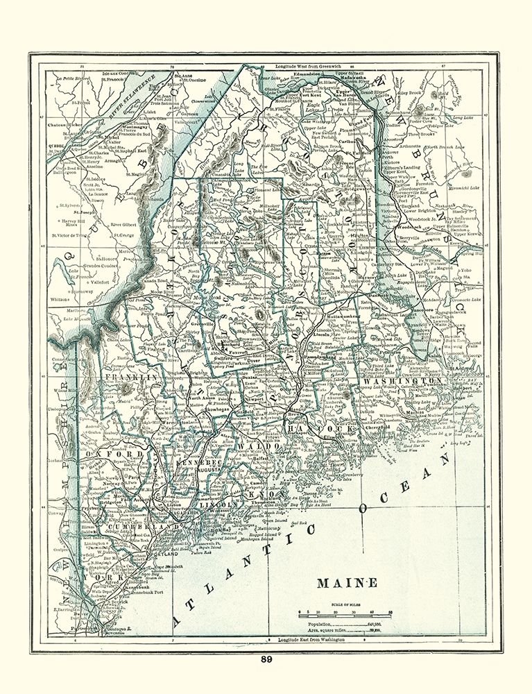 Maine - Rathbun 1893 art print by Rathbun for $57.95 CAD