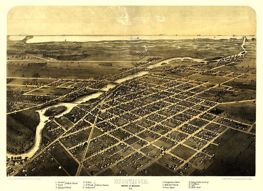 Monroe Michigan - Ruger 1866 art print by Ruger for $57.95 CAD