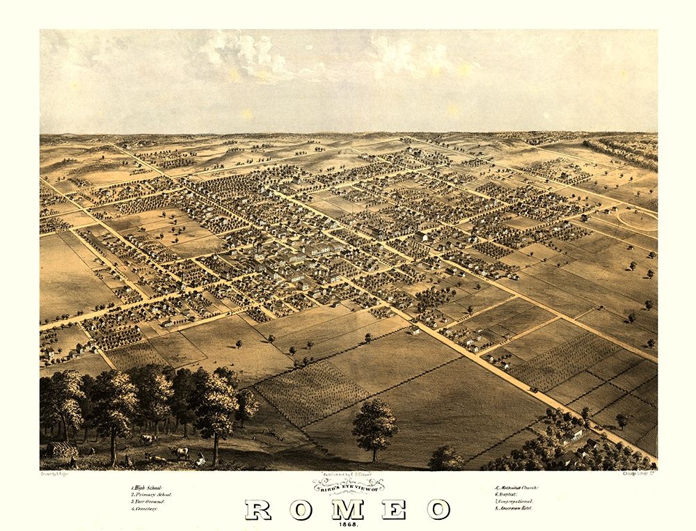 Romeo Michigan - Ruger 1868 art print by Ruger for $57.95 CAD