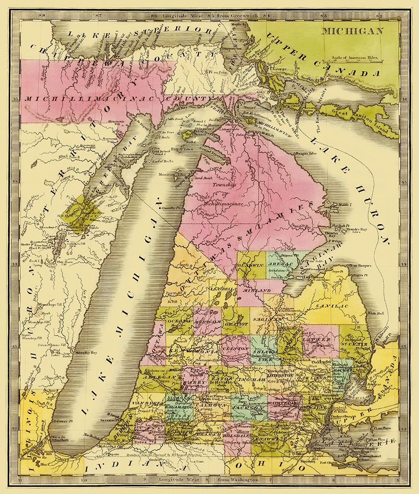 Michigan - Greenleaf 1841 art print by Greenleaf for $57.95 CAD