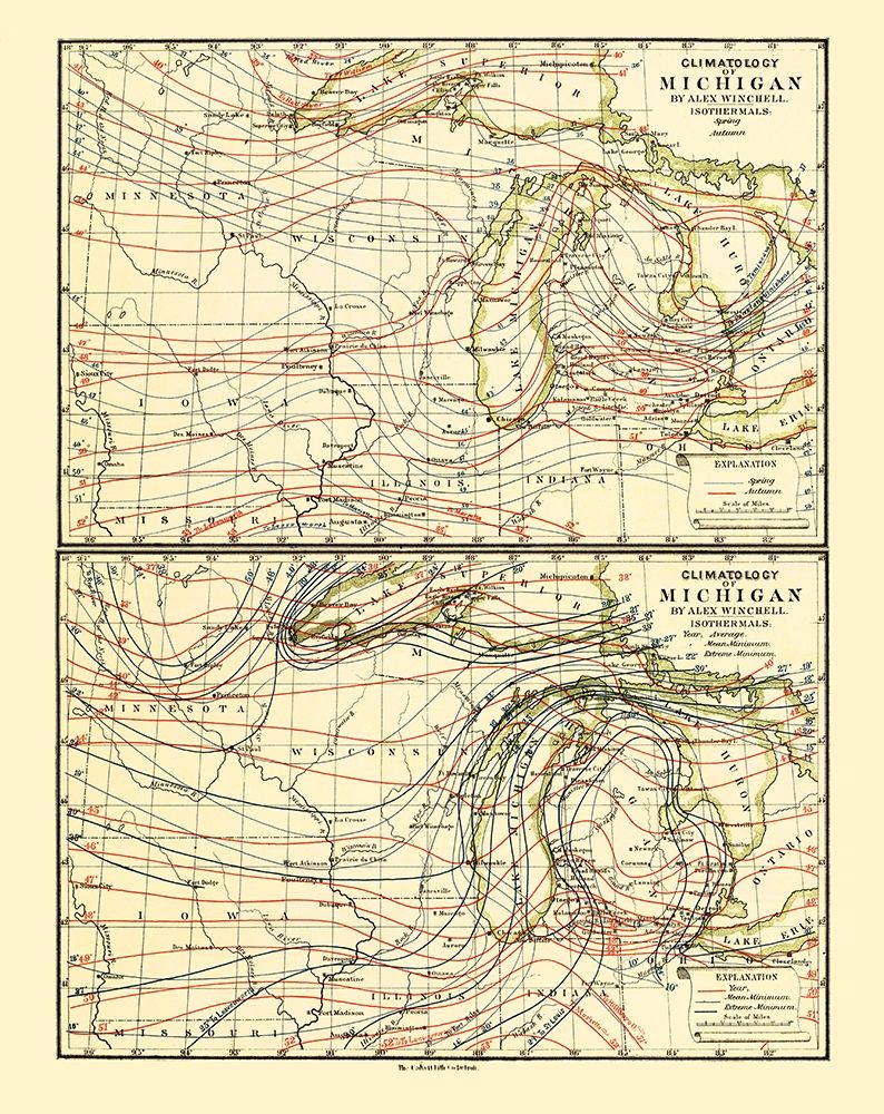 Michigan Climatology Spring art print by Tackabury for $57.95 CAD