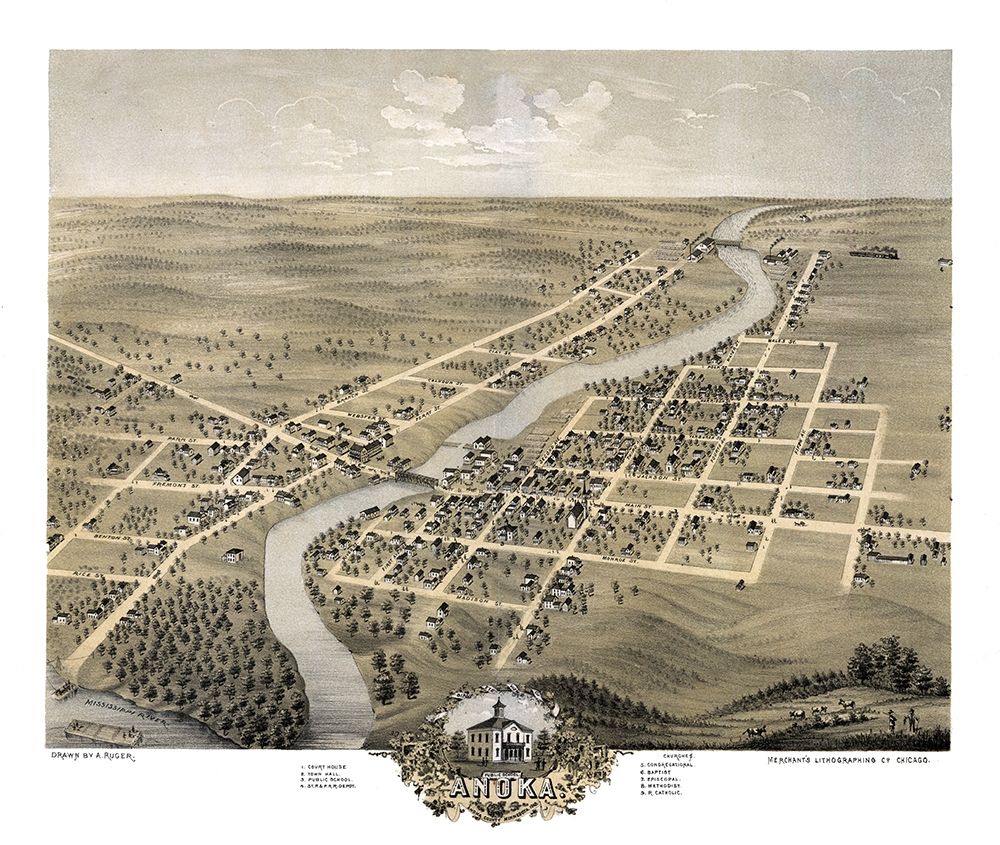 Anoka Minnesota - Ruger 1869 art print by Ruger for $57.95 CAD