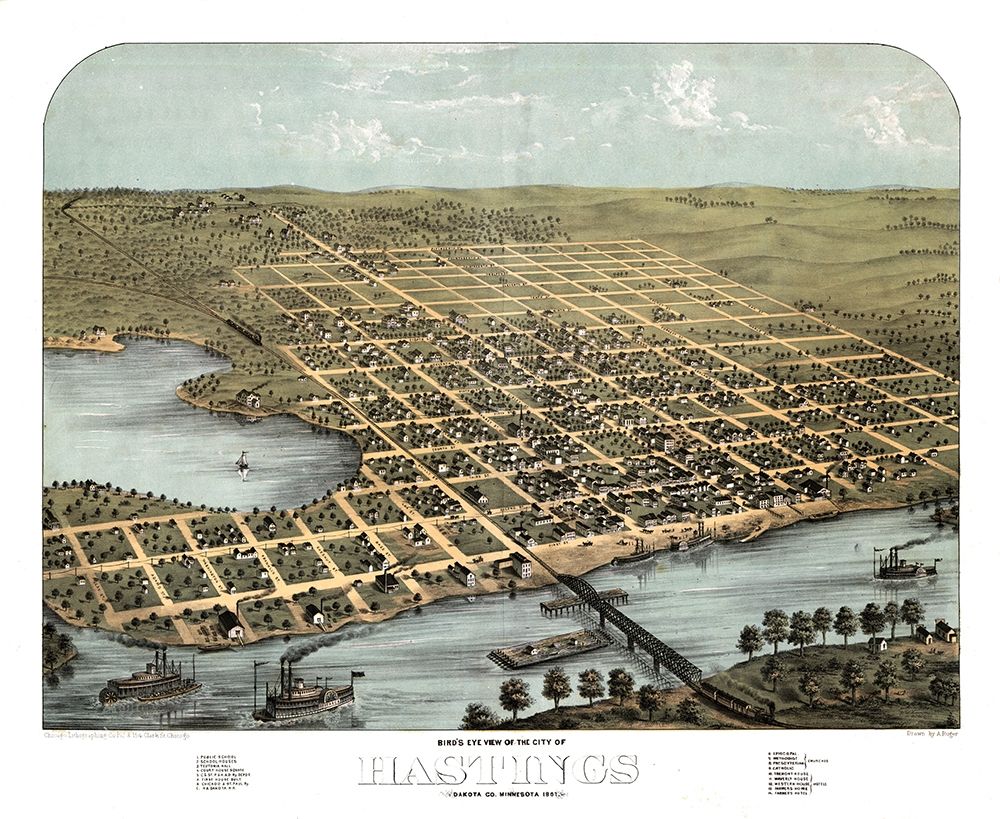 Hastings Minnesota - Ruger 1867 art print by Ruger for $57.95 CAD