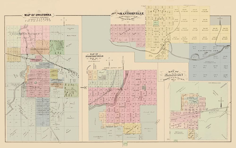 Owatonna, Northfield, Mantorville Minnesota art print by Andreas for $57.95 CAD
