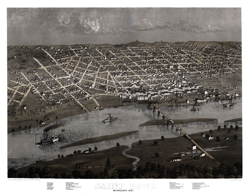Saint Paul Minnesota - Ruger 1867 art print by Ruger for $57.95 CAD