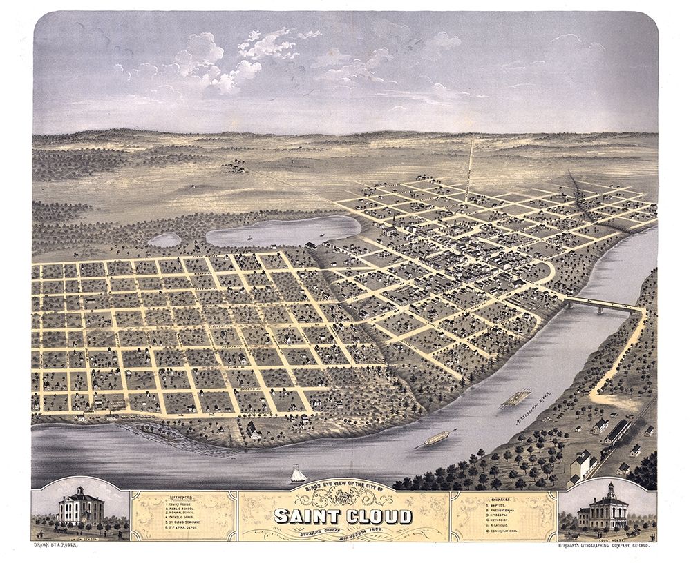 Saint Cloud Minnesota - Ruger 1869 art print by Ruger for $57.95 CAD