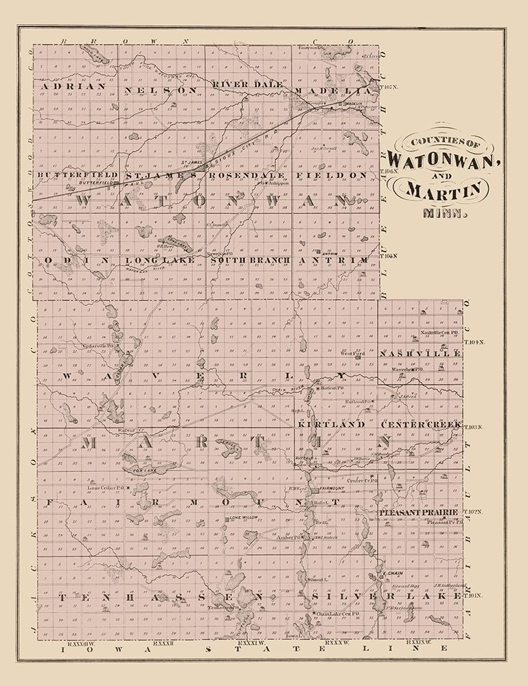 Watonwan  Martin Minnesota Landowner - Andreas art print by Andreas for $57.95 CAD