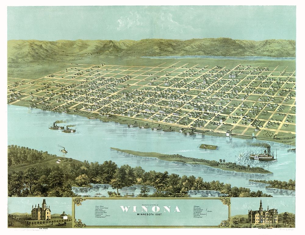 Winona Minnesota - Ruger 1867 art print by Ruger for $57.95 CAD