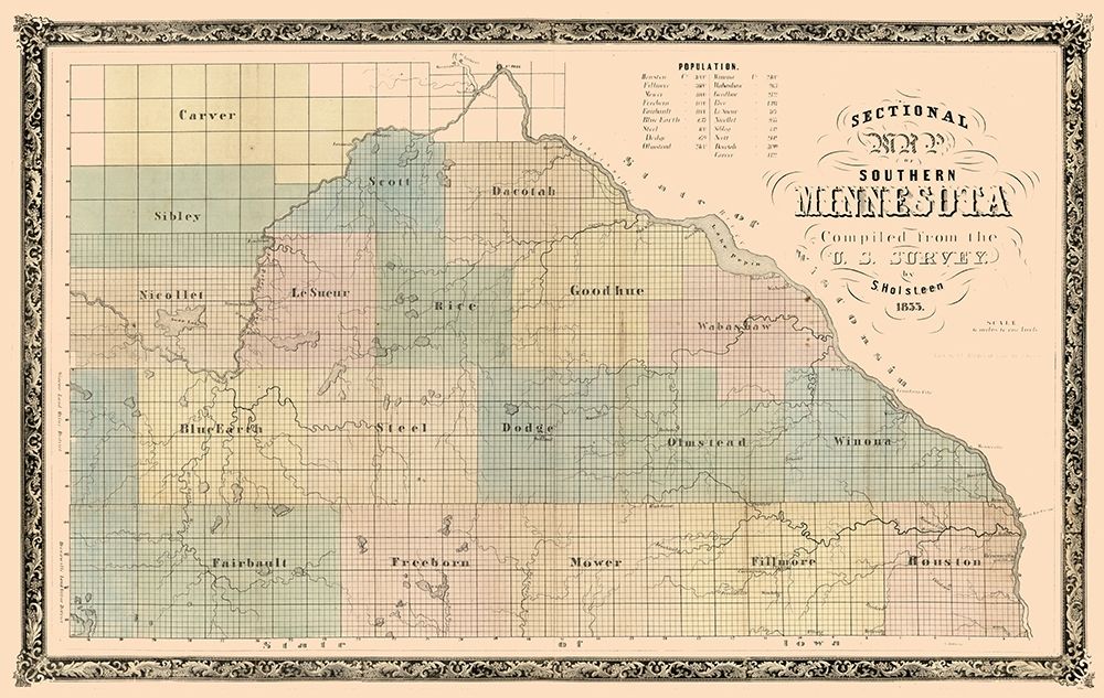 Minnesota - Holsteen 1855 art print by Holsteen for $57.95 CAD