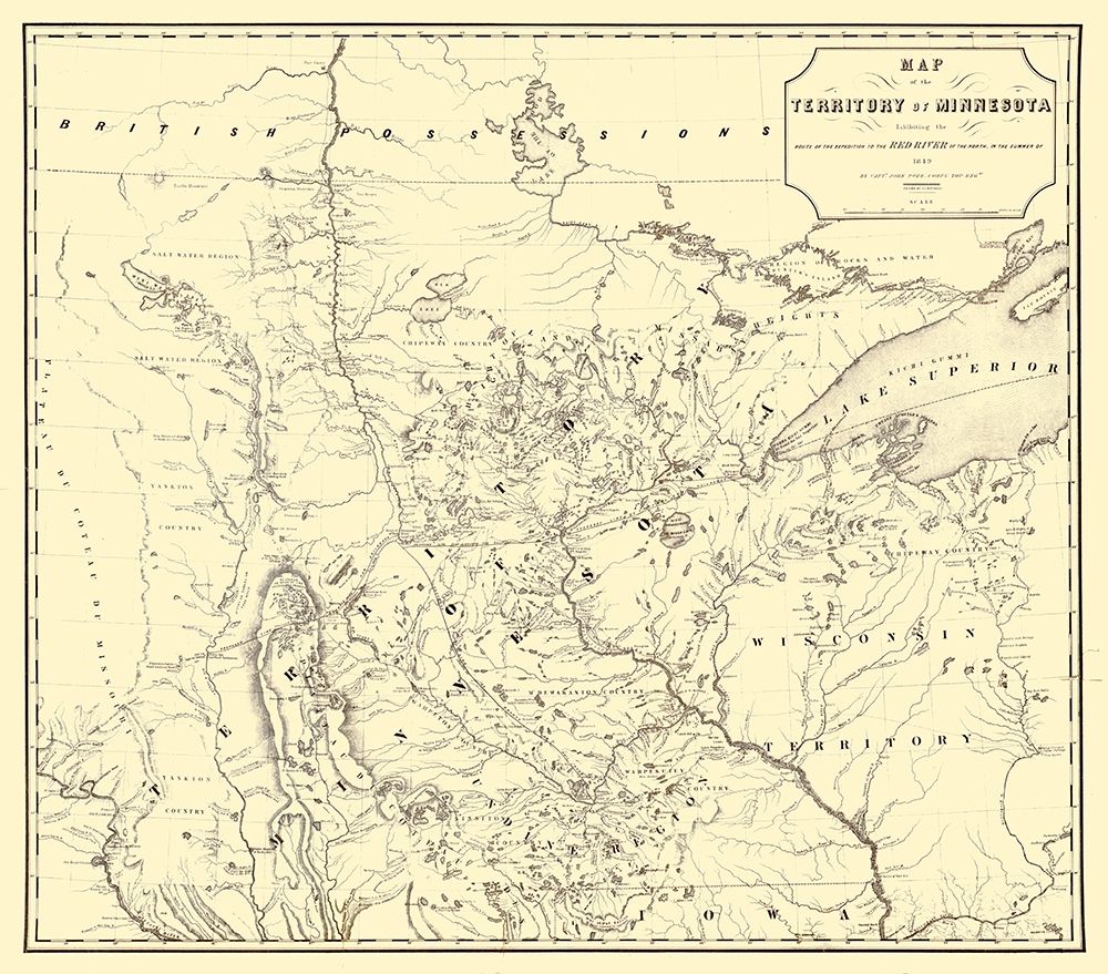 Minnesota Territory - John 1849 art print by John for $57.95 CAD
