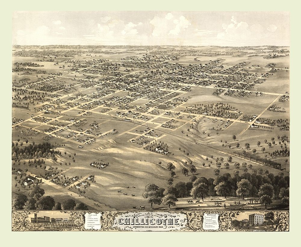 Chillicothe Missouri - Ruger 1869 art print by Ruger for $57.95 CAD