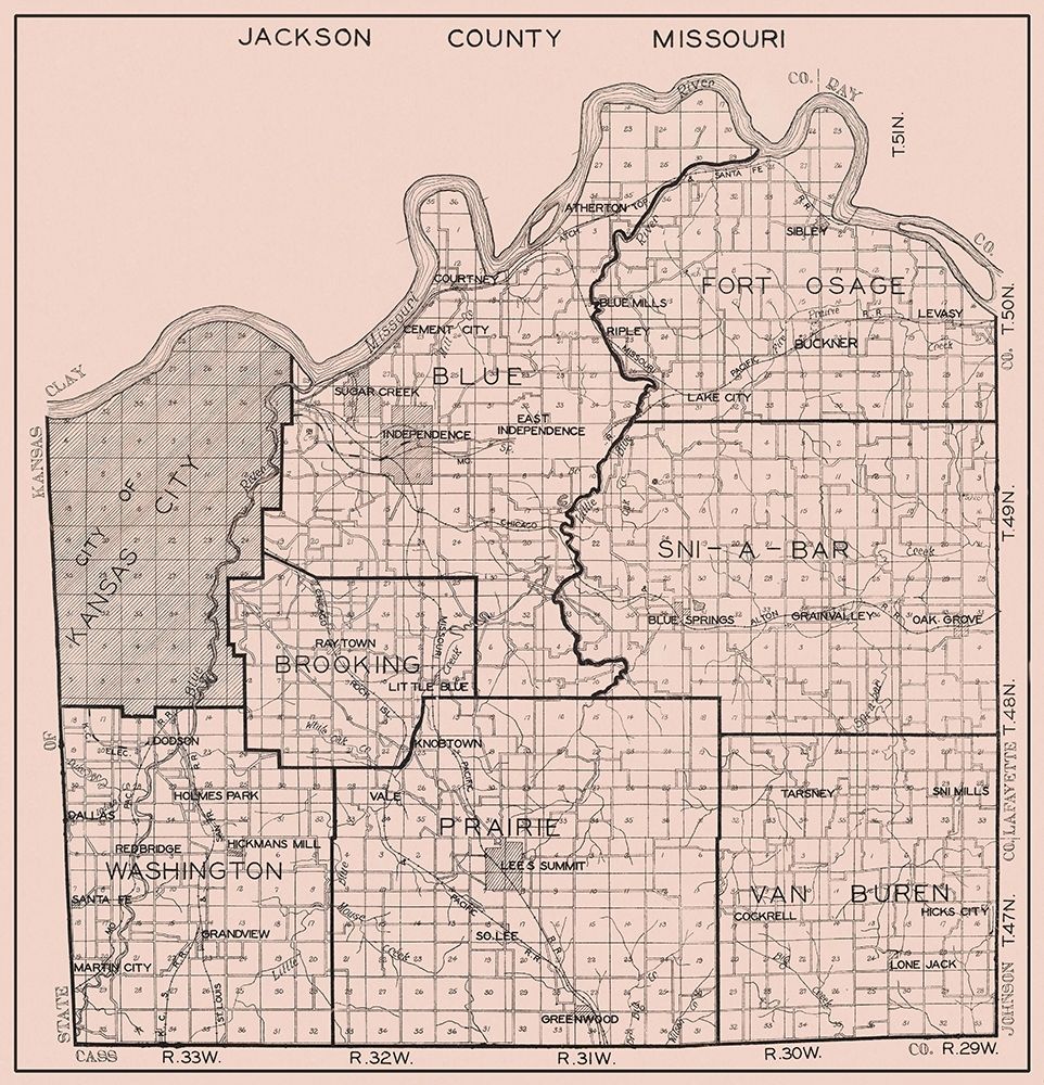Jackson Missouri - 1929 art print by Unknown for $57.95 CAD