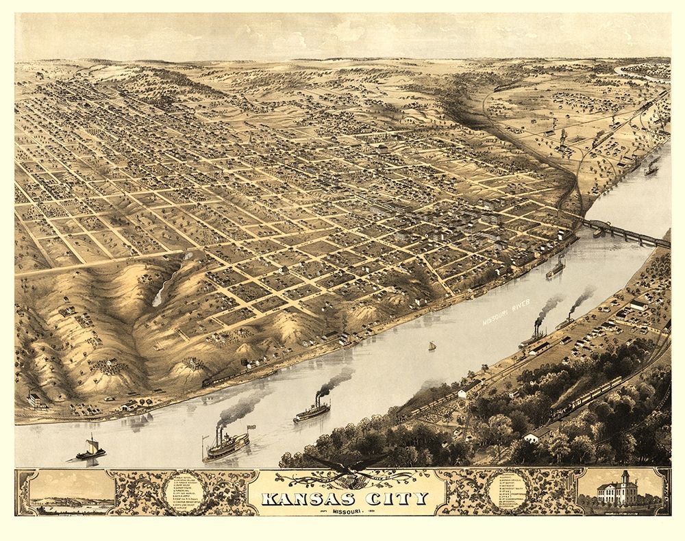 Kansas City Missouri - Ruger 1869 art print by Ruger for $57.95 CAD