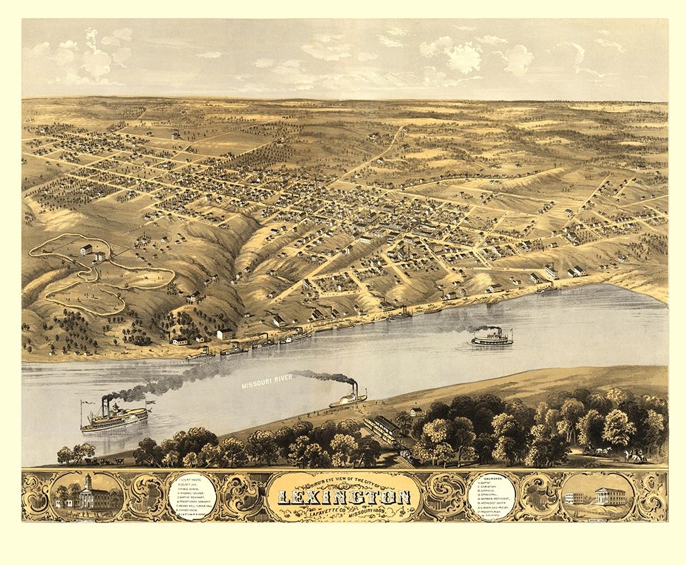 Lexington Missouri - Ruger 1869 art print by Ruger for $57.95 CAD