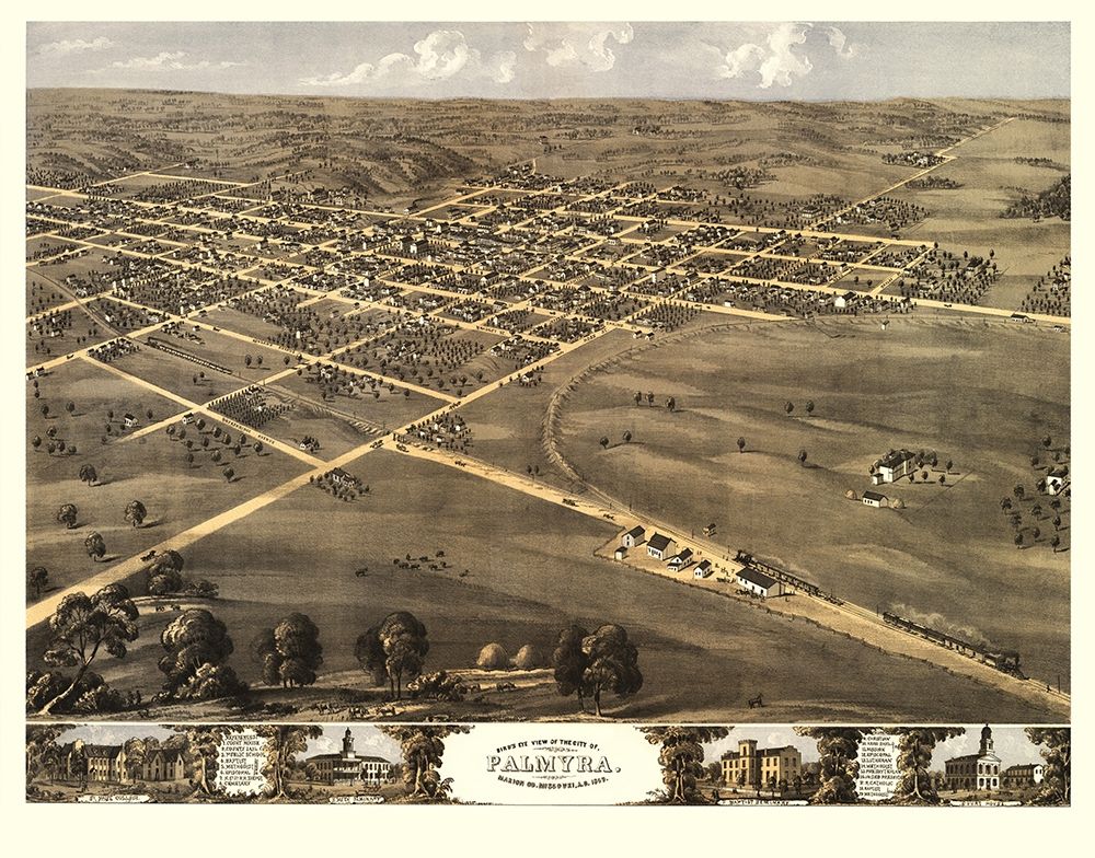 Palmyra Missouri - Ruger 1869 art print by Ruger for $57.95 CAD
