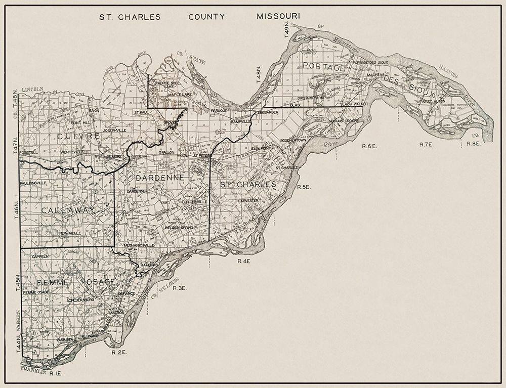 St Charles Missouri - 1929 art print by Unknown for $57.95 CAD